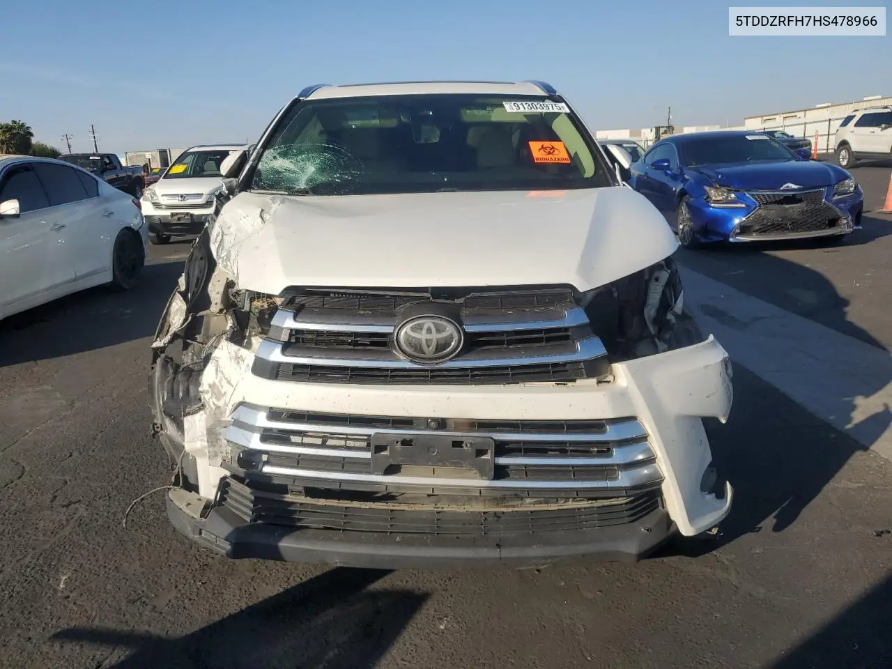 5TDDZRFH7HS478966 2017 Toyota Highlander Limited
