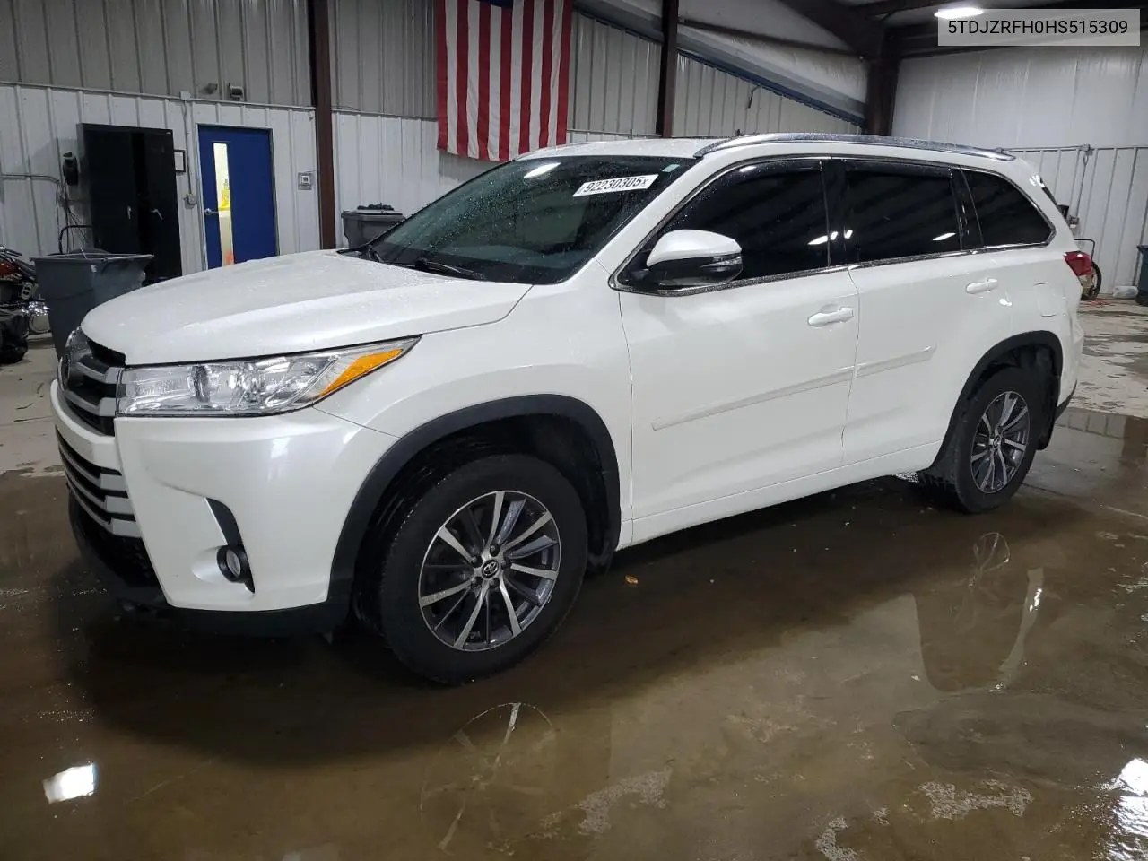 5TDJZRFH0HS515309 2017 Toyota Highlander Se