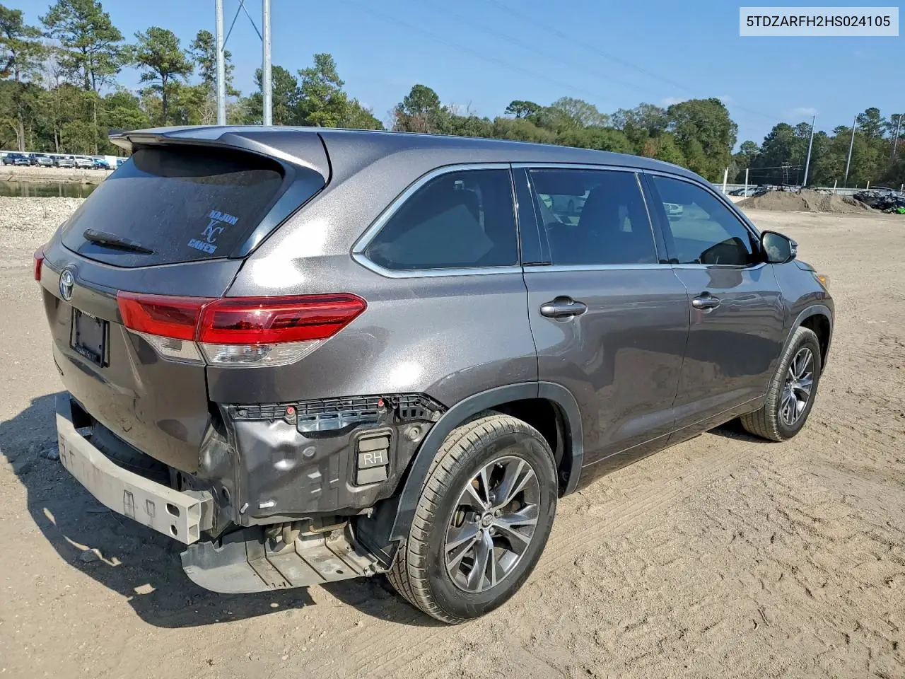 5TDZARFH2HS024105 2017 Toyota Highlander Le