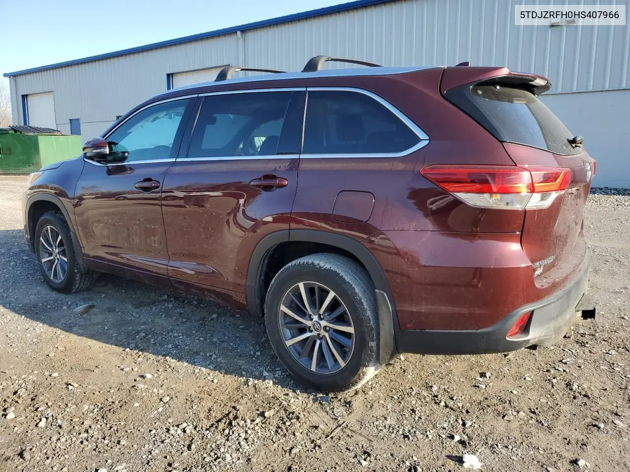 5TDJZRFH0HS407966 2017 Toyota Highlander Se