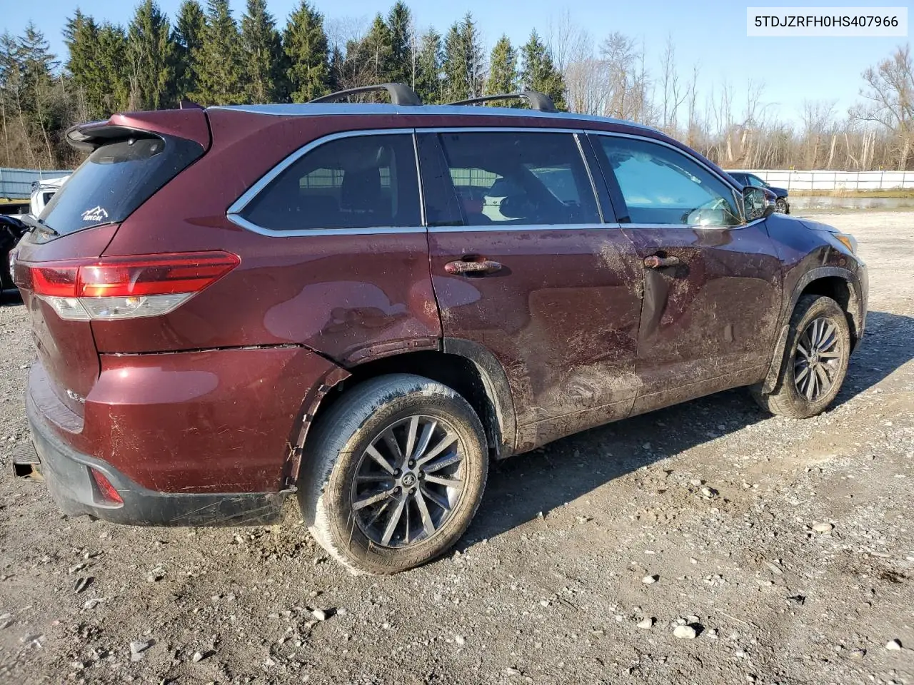 5TDJZRFH0HS407966 2017 Toyota Highlander Se