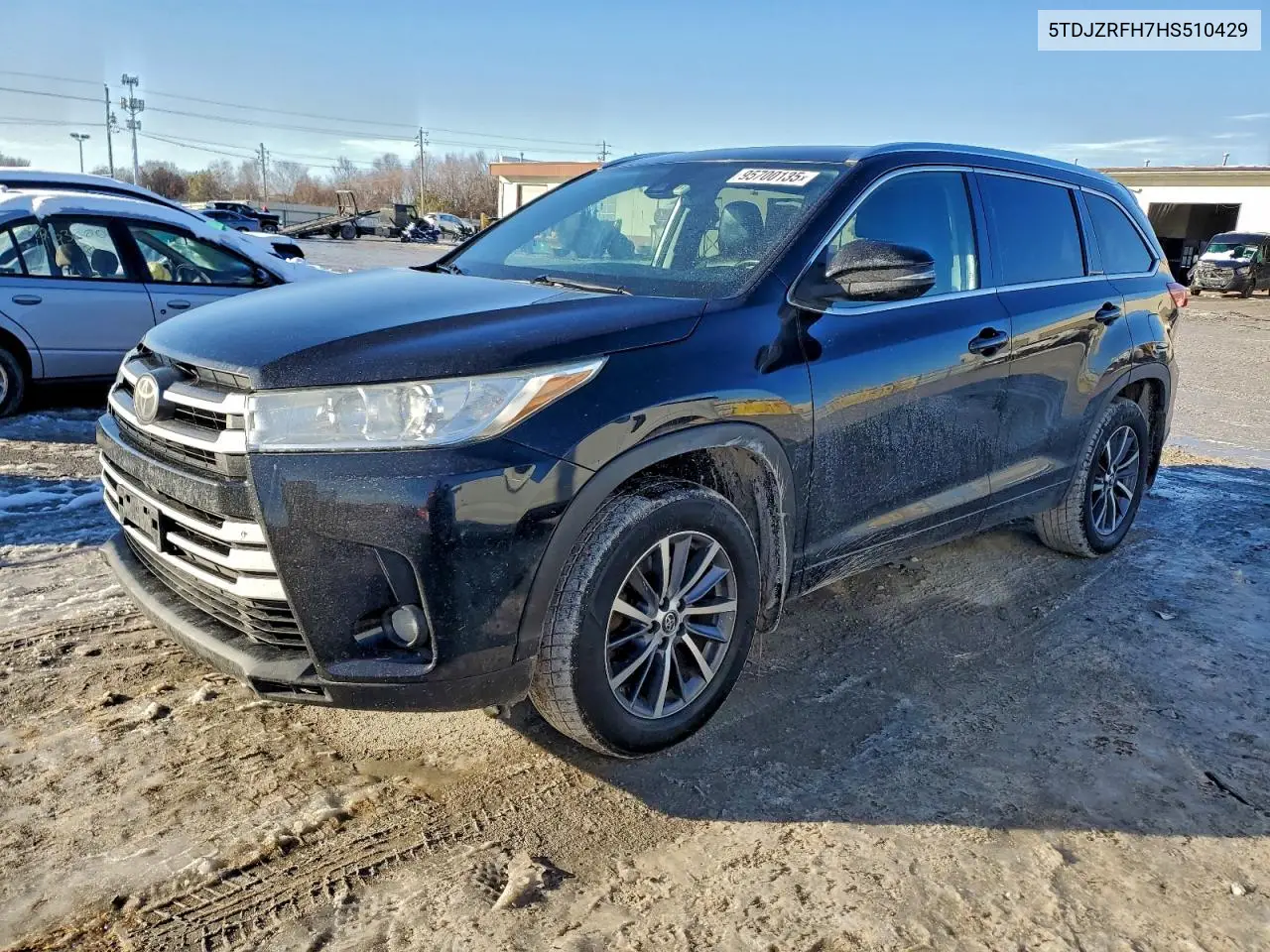 5TDJZRFH7HS510429 2017 Toyota Highlander Se