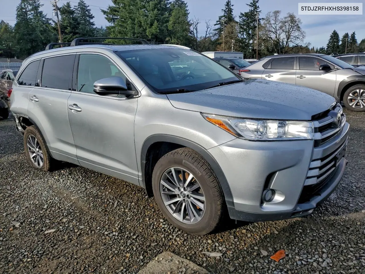 5TDJZRFHXHS398158 2017 Toyota Highlander Se
