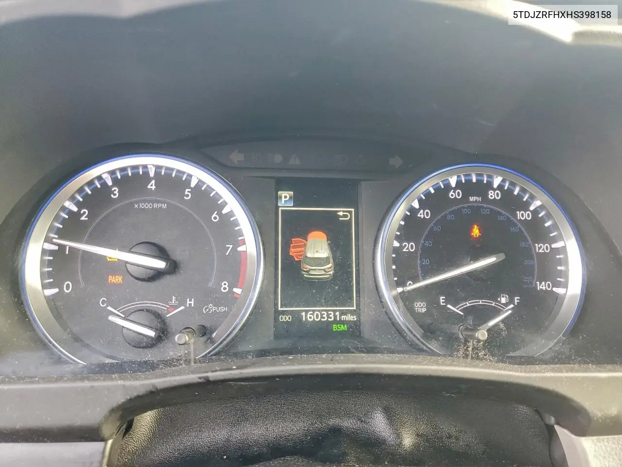 5TDJZRFHXHS398158 2017 Toyota Highlander Se