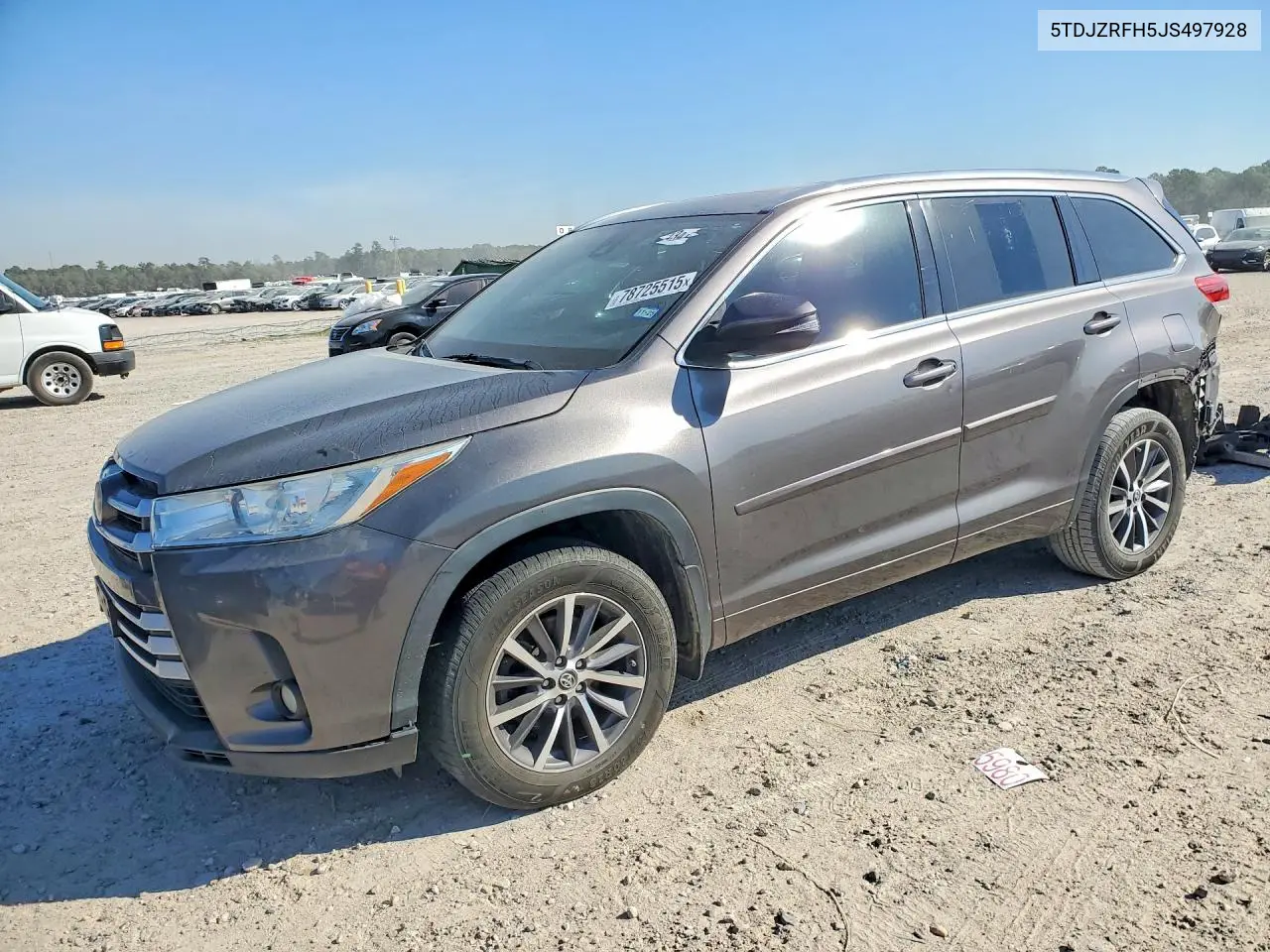 5TDJZRFH5JS497928 2018 Toyota Highlander