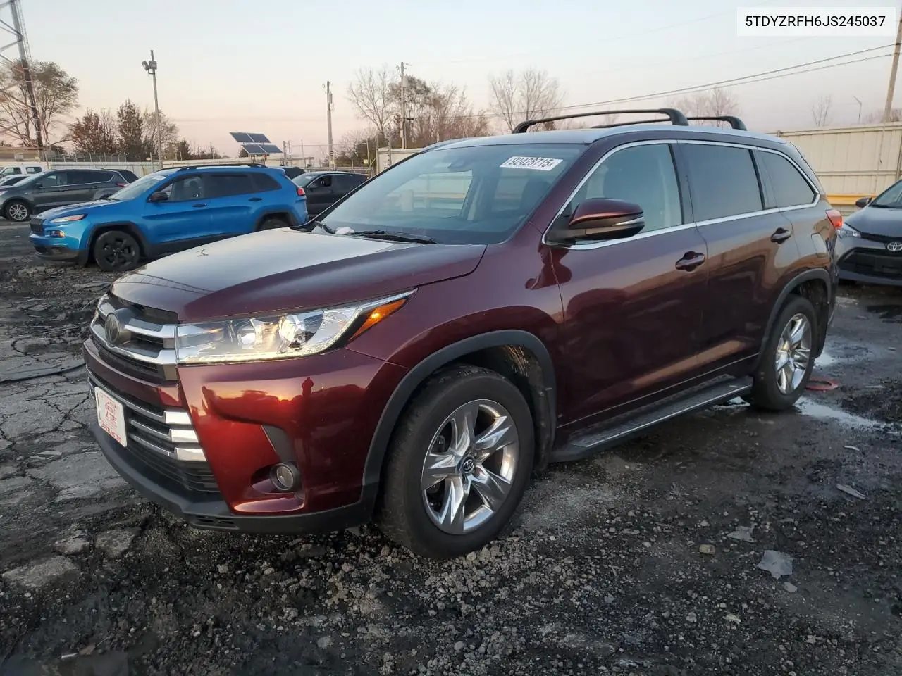 5TDYZRFH6JS245037 2018 Toyota Highlander Limited