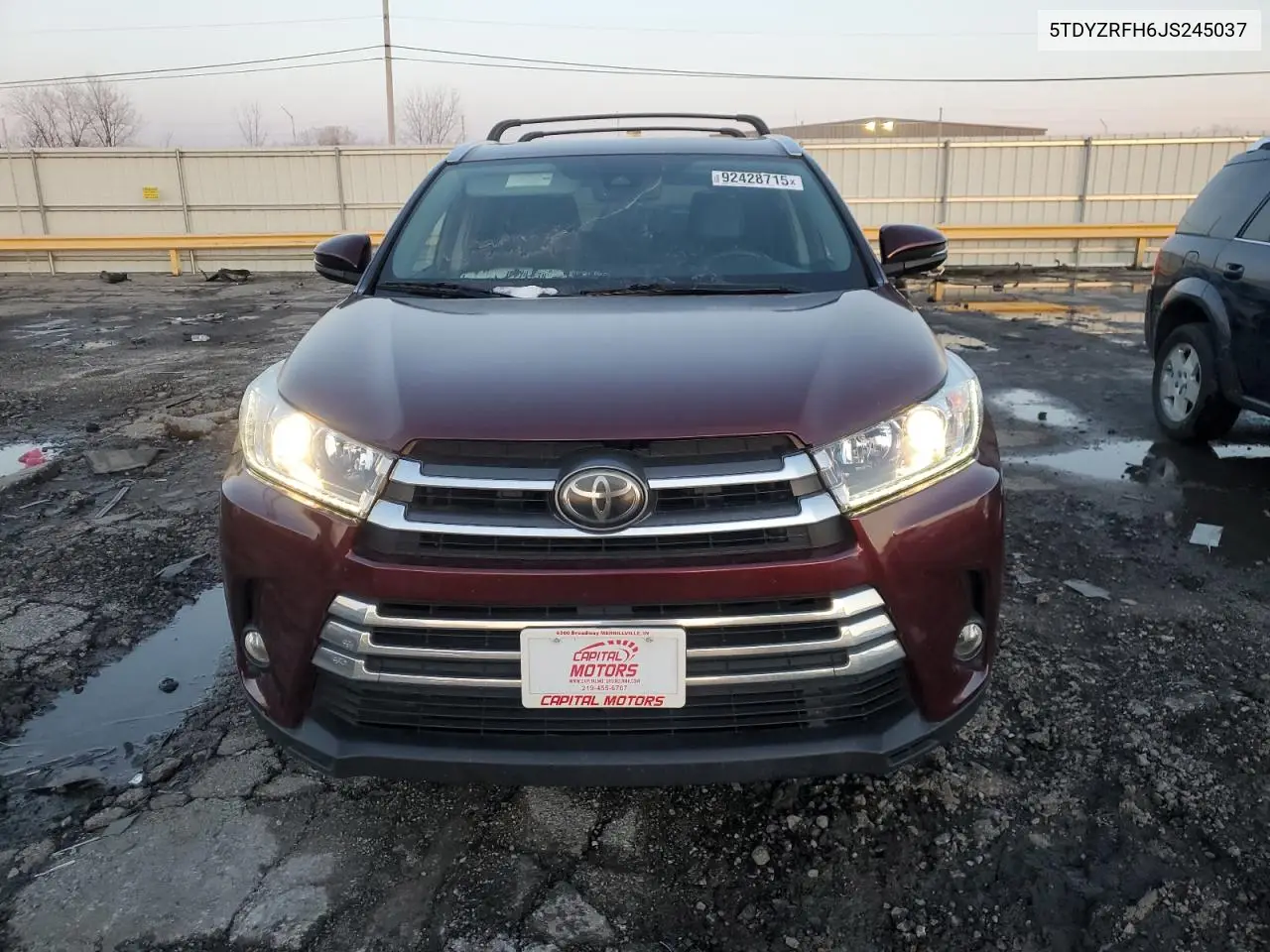 5TDYZRFH6JS245037 2018 Toyota Highlander Limited