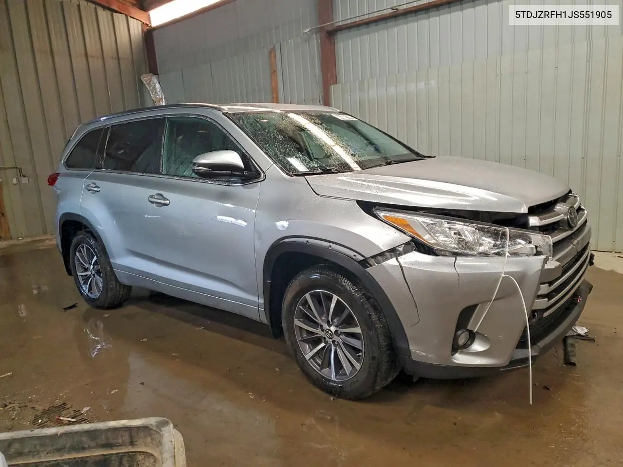5TDJZRFH1JS551905 2018 Toyota Highlander Se