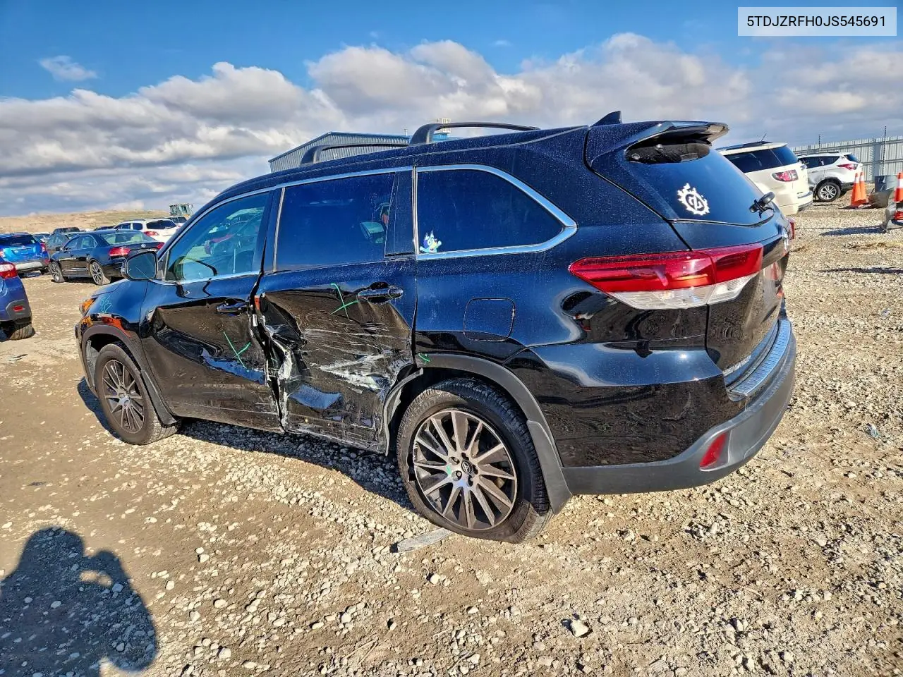5TDJZRFH0JS545691 2018 Toyota Highlander Se