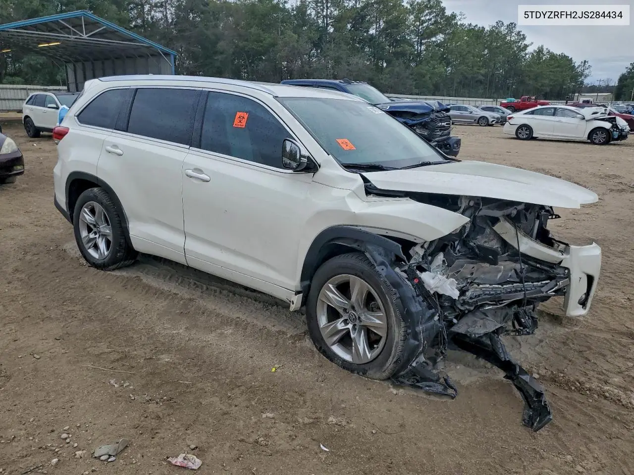 5TDYZRFH2JS284434 2018 Toyota Highlander Limited