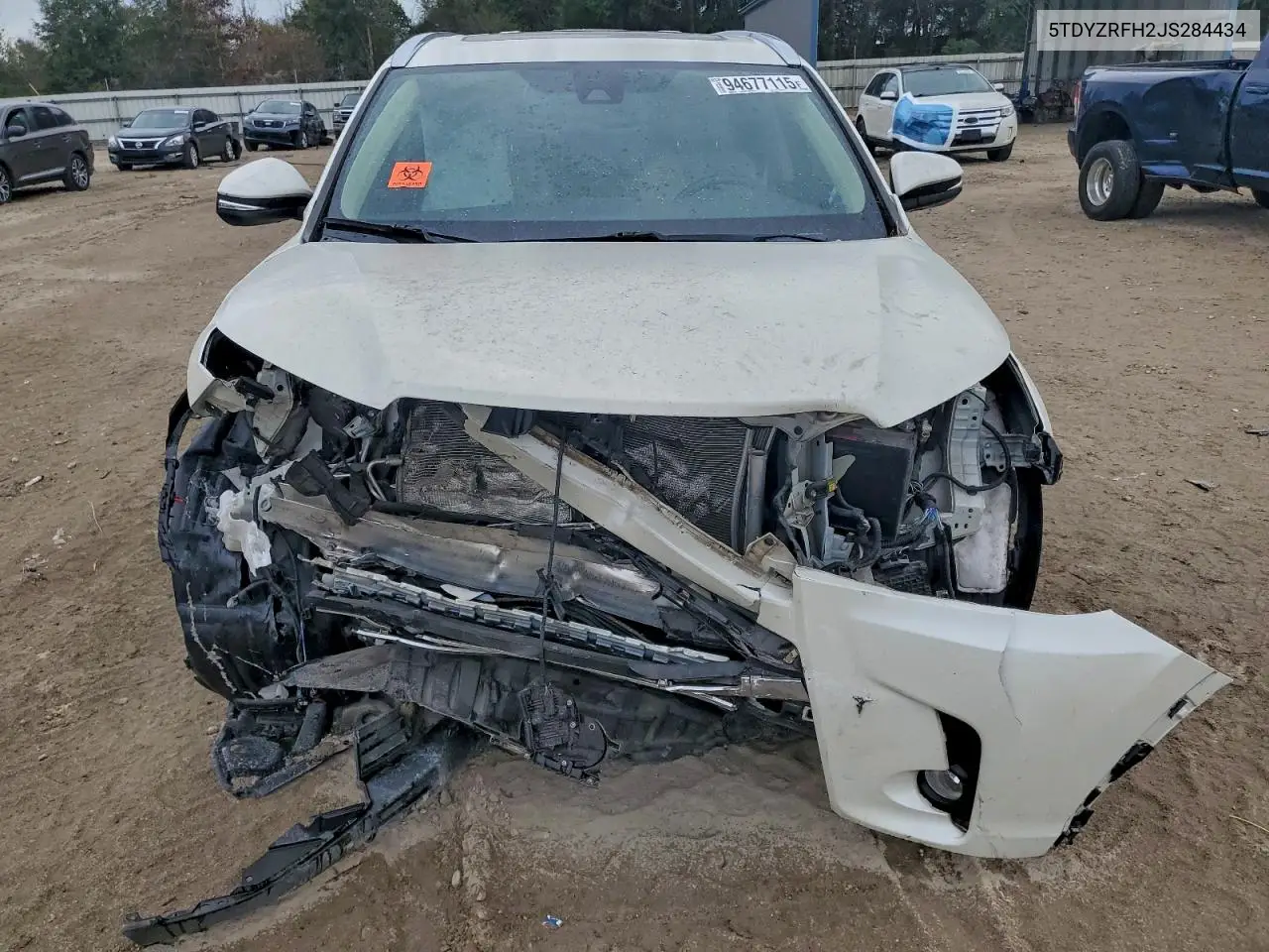 5TDYZRFH2JS284434 2018 Toyota Highlander Limited