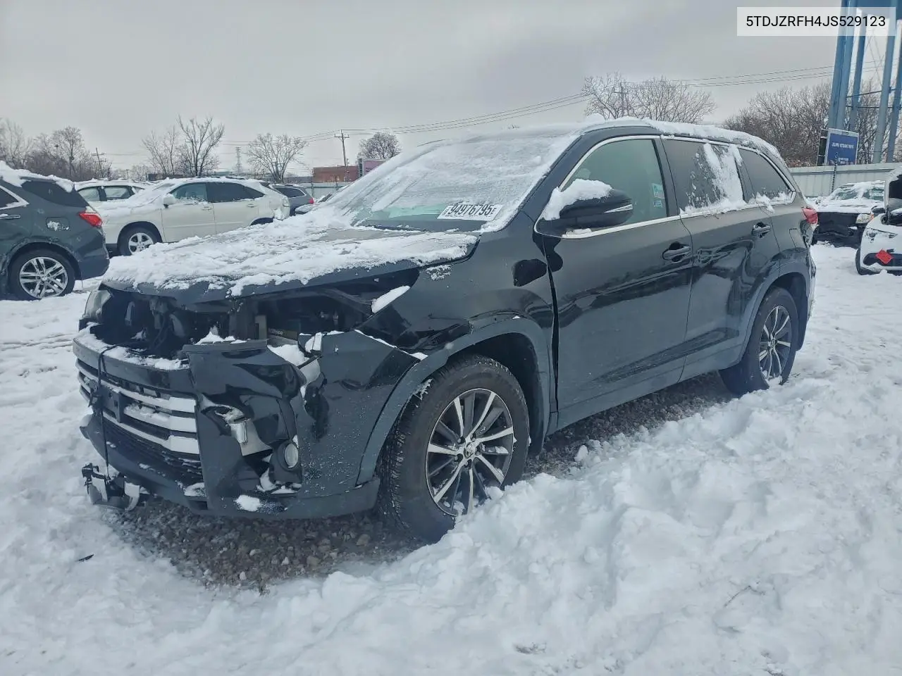 5TDJZRFH4JS529123 2018 Toyota Highlander Se