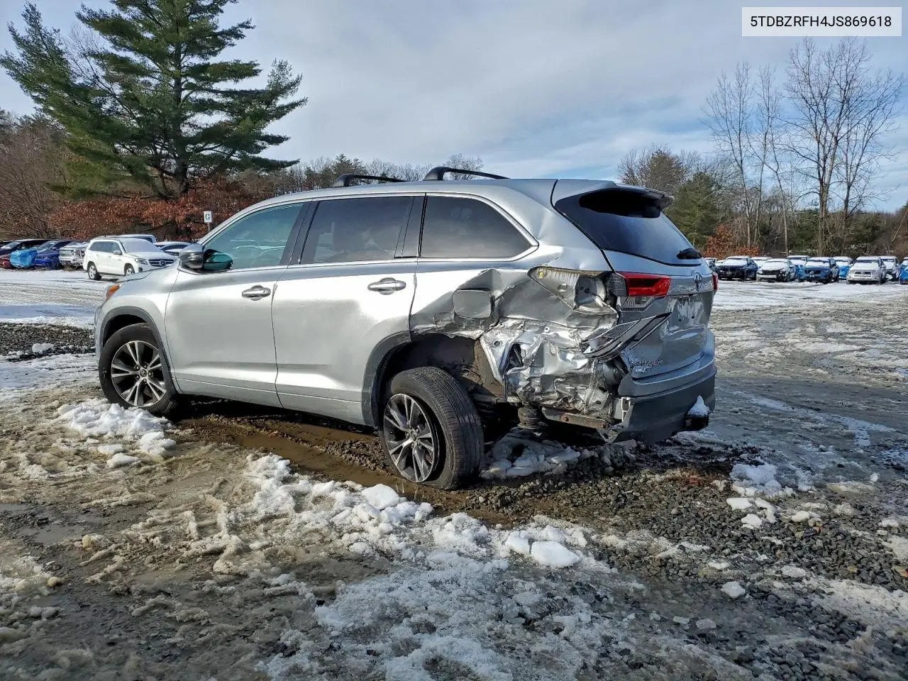 5TDBZRFH4JS869618 2018 Toyota Highlander Le