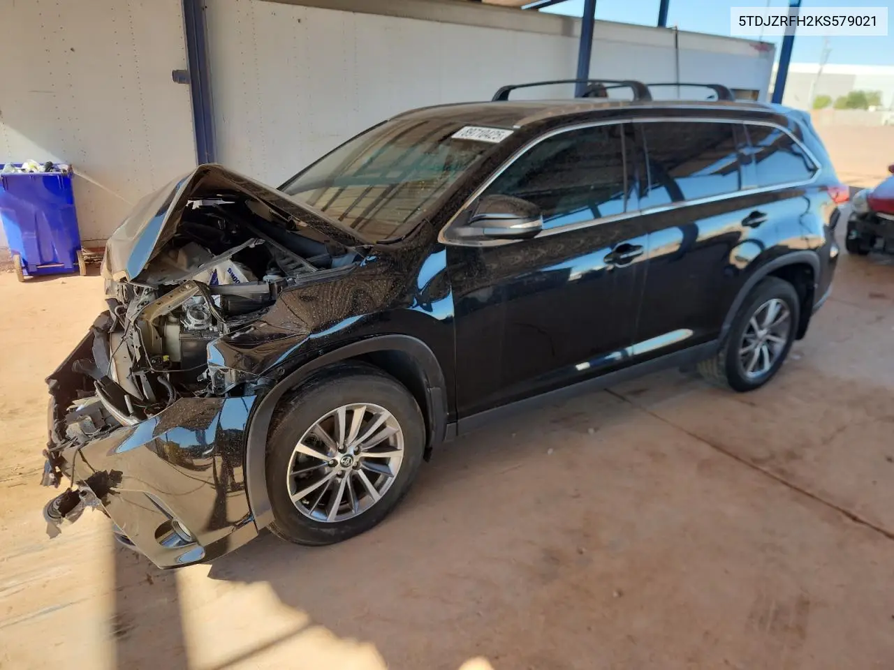 5TDJZRFH2KS579021 2019 Toyota Highlander Se