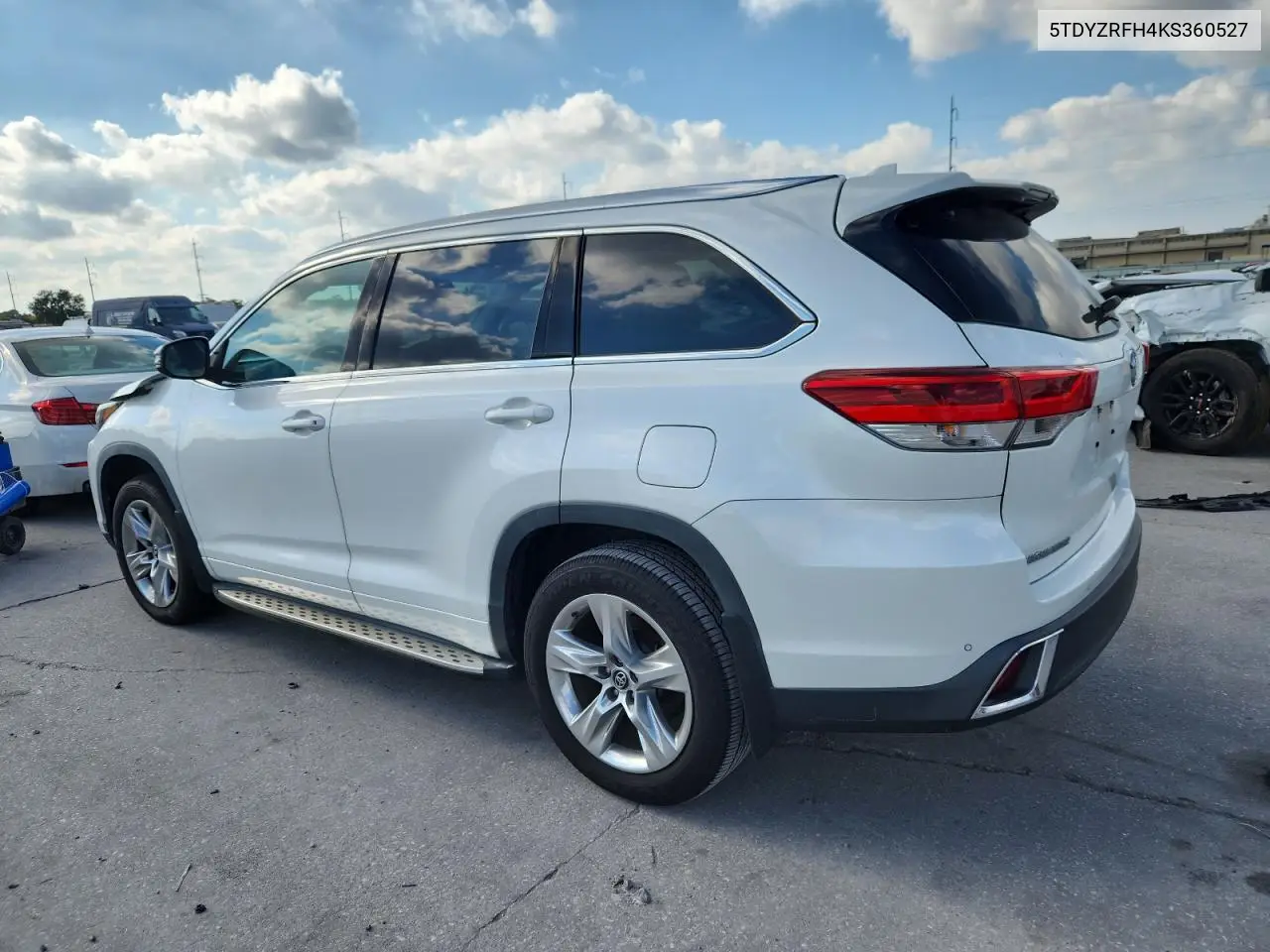 5TDYZRFH4KS360527 2019 Toyota Highlander Limited