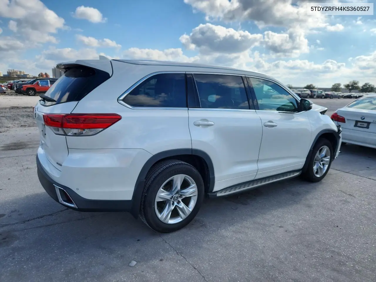 5TDYZRFH4KS360527 2019 Toyota Highlander Limited