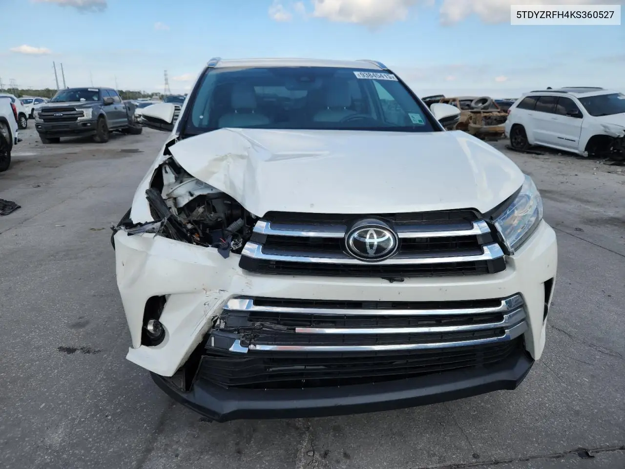 5TDYZRFH4KS360527 2019 Toyota Highlander Limited