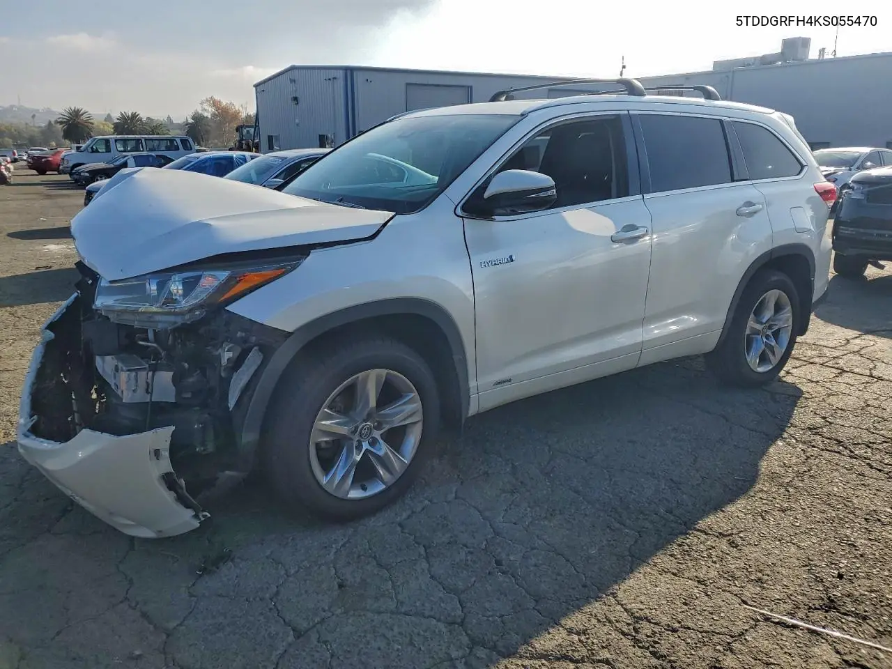 5TDDGRFH4KS055470 2019 Toyota Highlander Hybrid Limited
