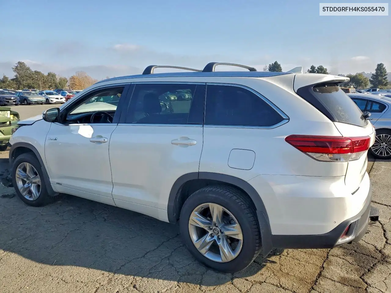 5TDDGRFH4KS055470 2019 Toyota Highlander Hybrid Limited