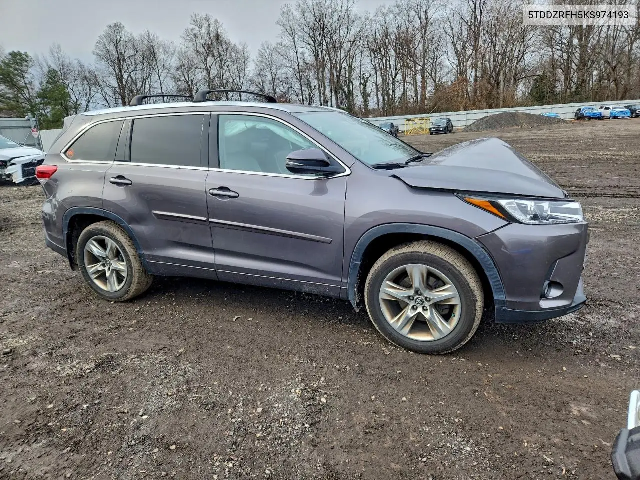 5TDDZRFH5KS974193 2019 Toyota Highlander Limited