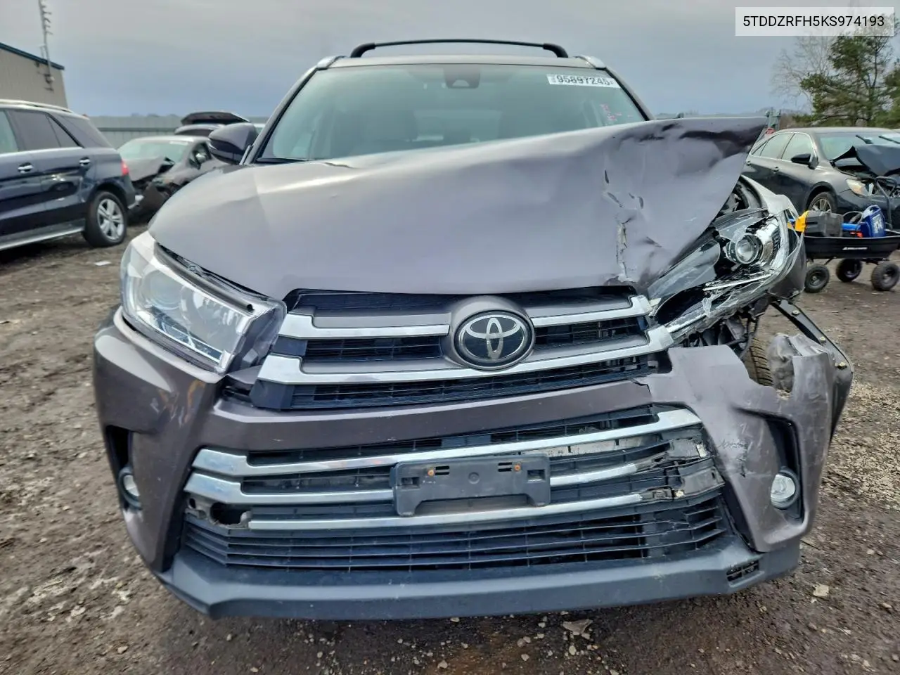 5TDDZRFH5KS974193 2019 Toyota Highlander Limited