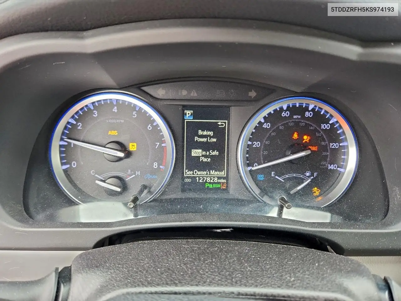 5TDDZRFH5KS974193 2019 Toyota Highlander Limited