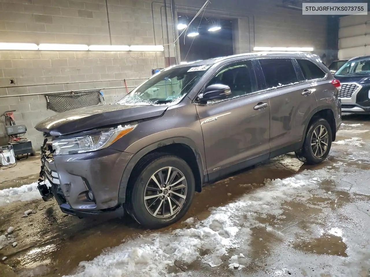 5TDJGRFH7KS073755 2019 Toyota Highlander Hybrid