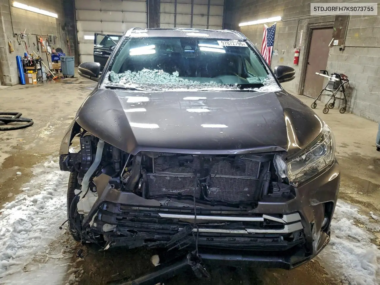 5TDJGRFH7KS073755 2019 Toyota Highlander Hybrid