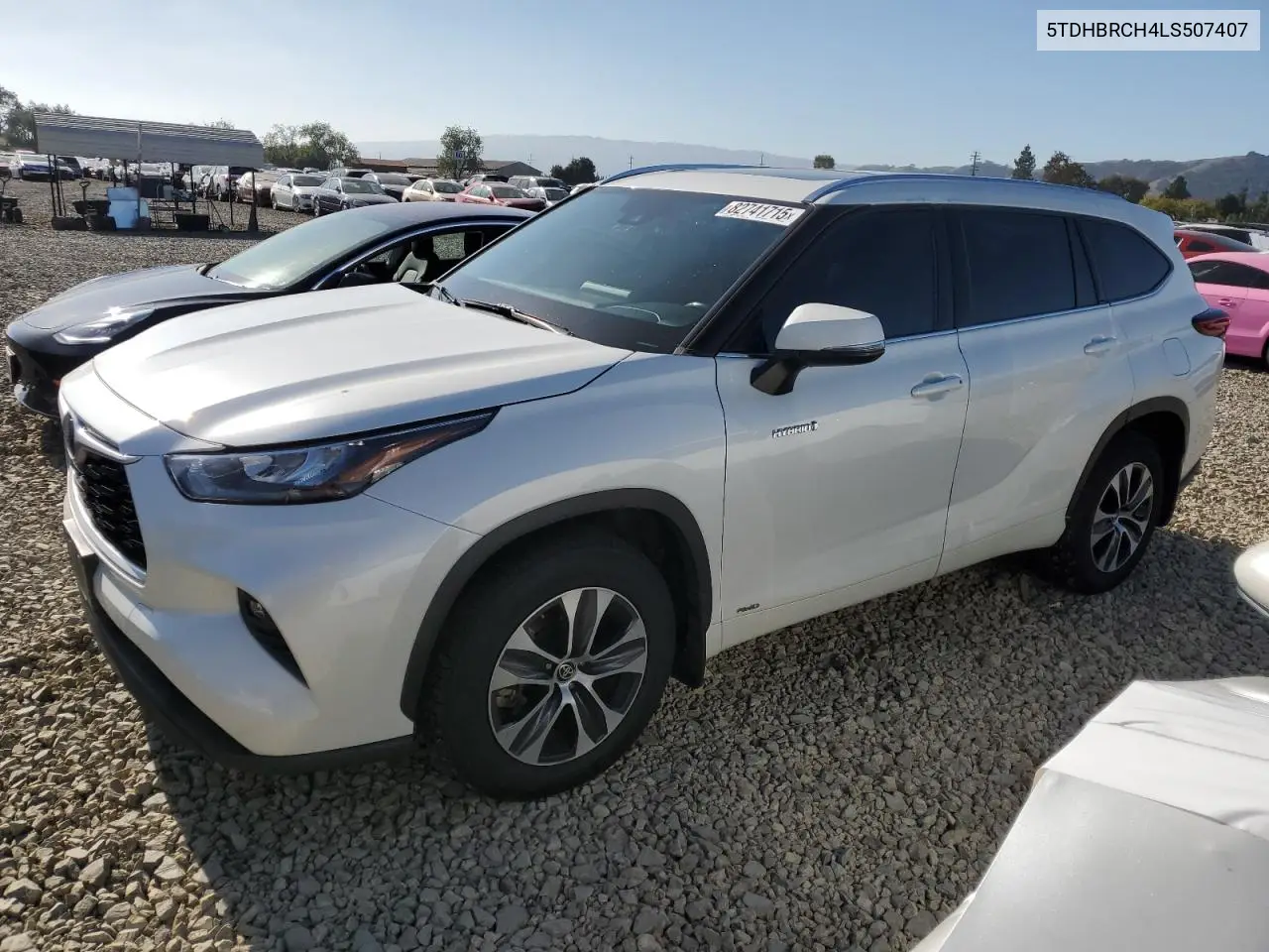 5TDHBRCH4LS507407 2020 Toyota Highlander Hybrid Xle