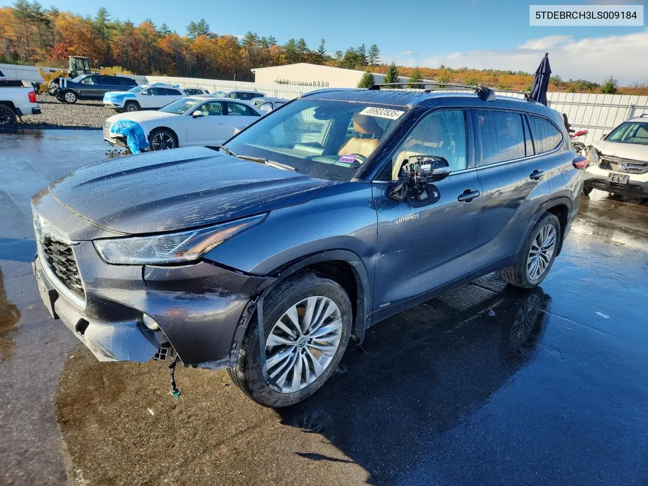 5TDEBRCH3LS009184 2020 Toyota Highlander Hybrid Platinum