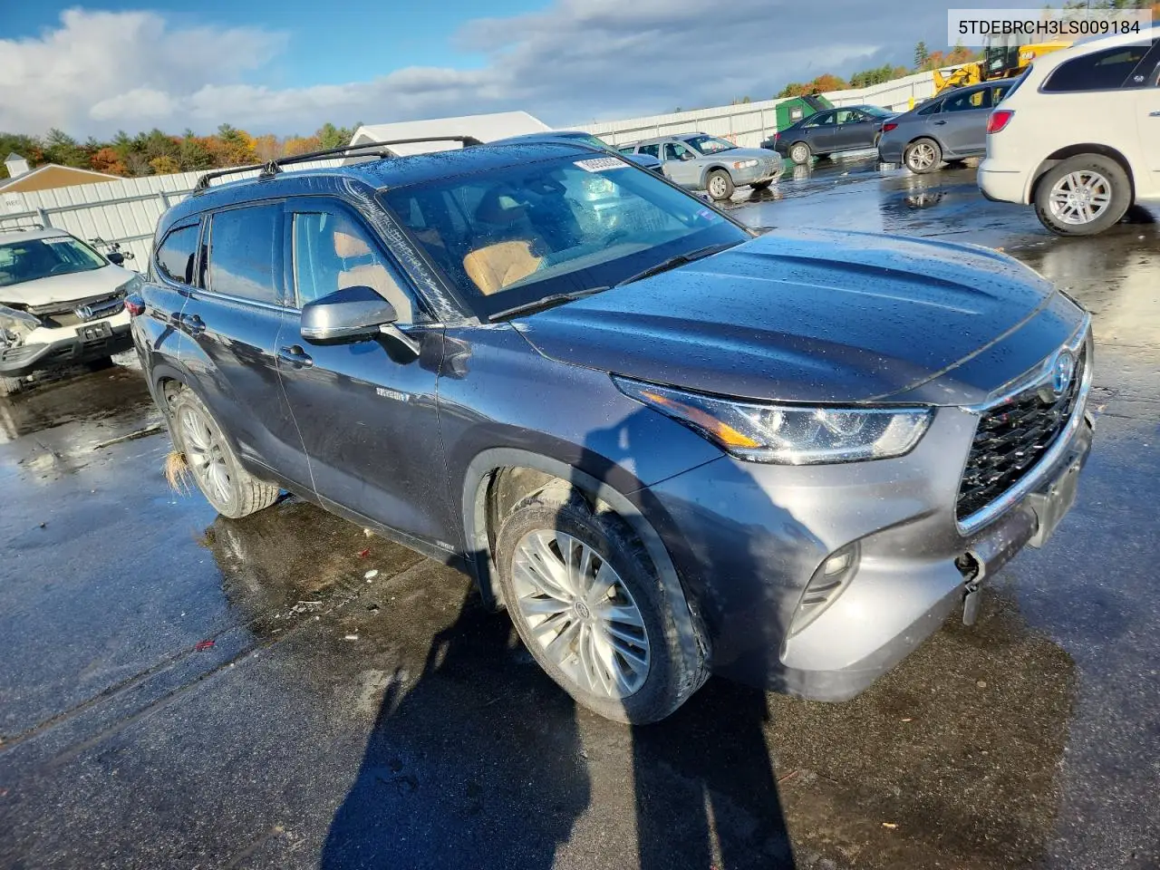 5TDEBRCH3LS009184 2020 Toyota Highlander Hybrid Platinum