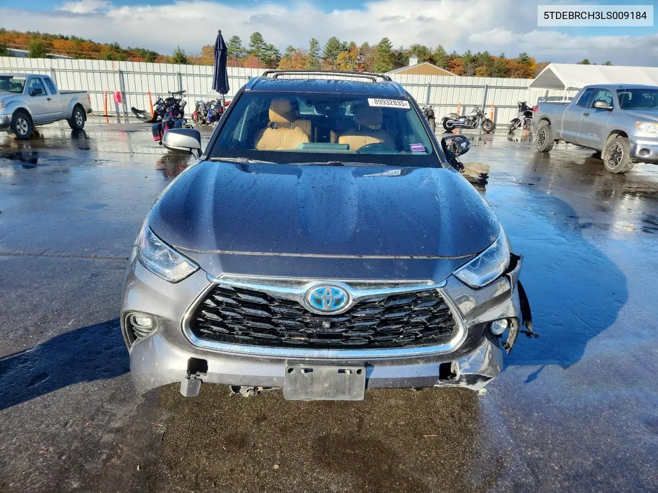 5TDEBRCH3LS009184 2020 Toyota Highlander Hybrid Platinum