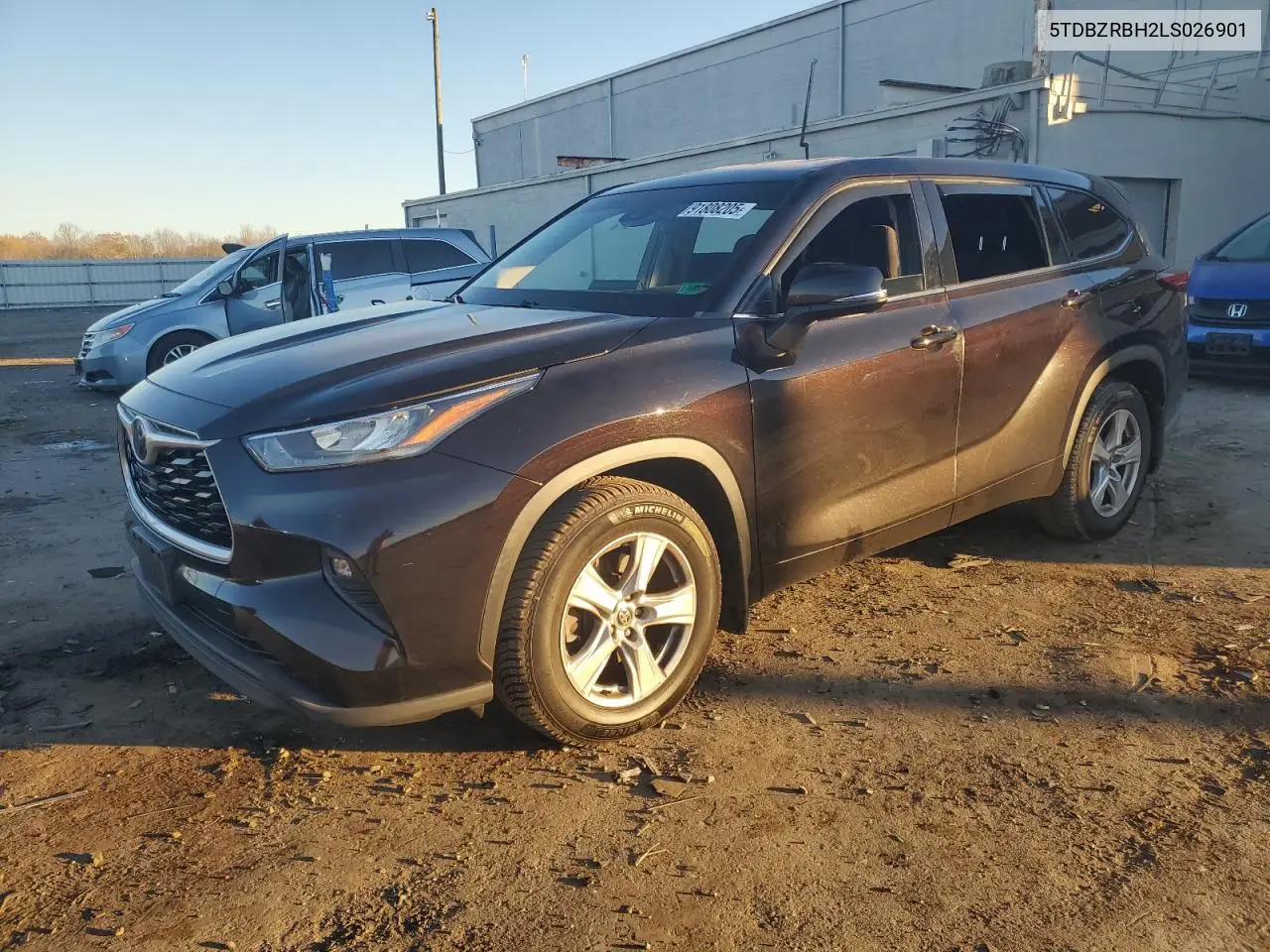 5TDBZRBH2LS026901 2020 Toyota Highlander L