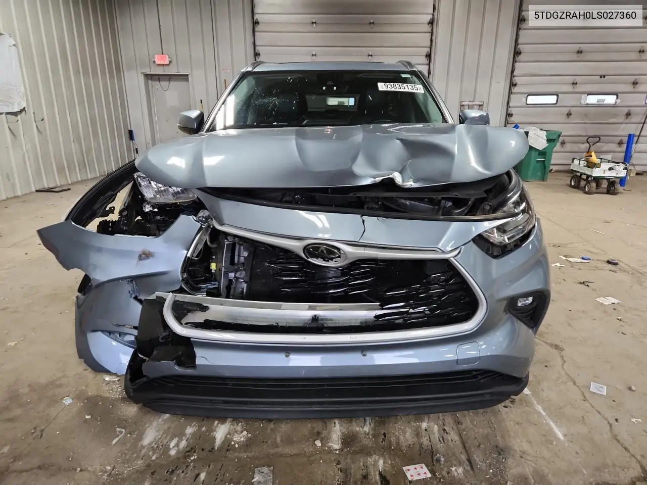 5TDGZRAH0LS027360 2020 Toyota Highlander Xle