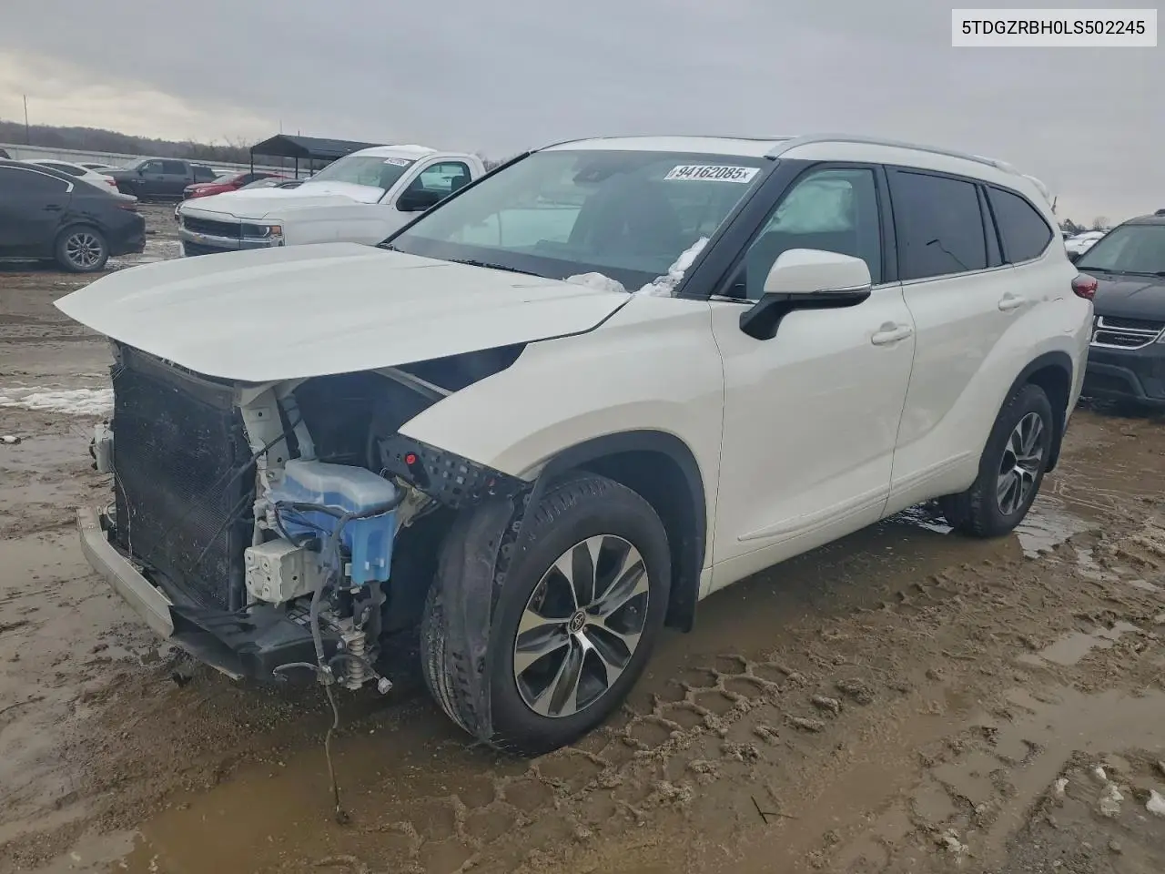 5TDGZRBH0LS502245 2020 Toyota Highlander Xle