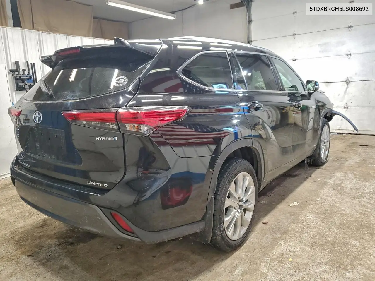 5TDXBRCH5LS008692 2020 Toyota Highlander Hybrid Limited
