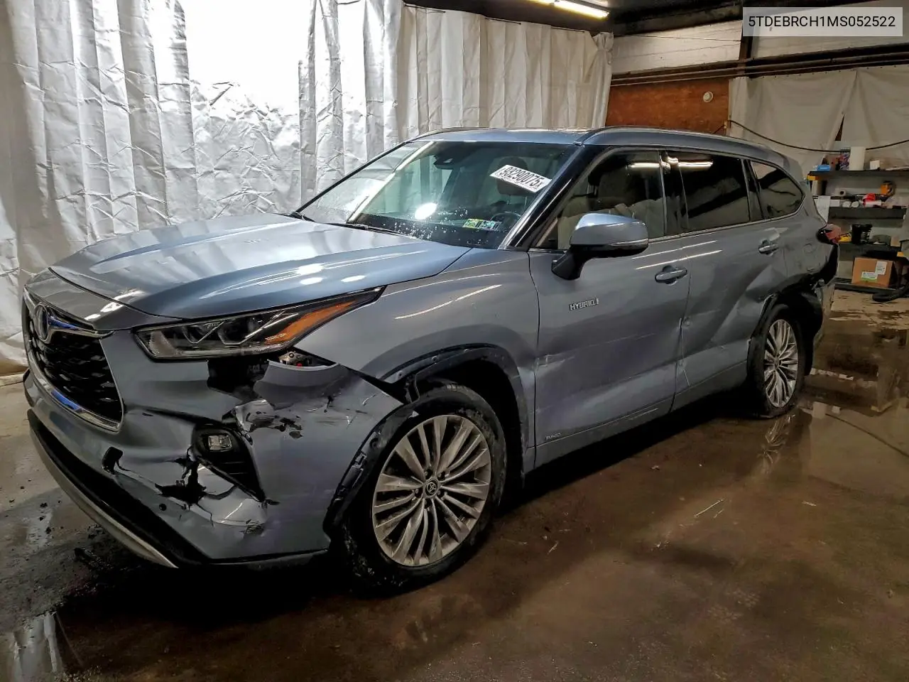 5TDEBRCH1MS052522 2021 Toyota Highlander Hybrid Platinum