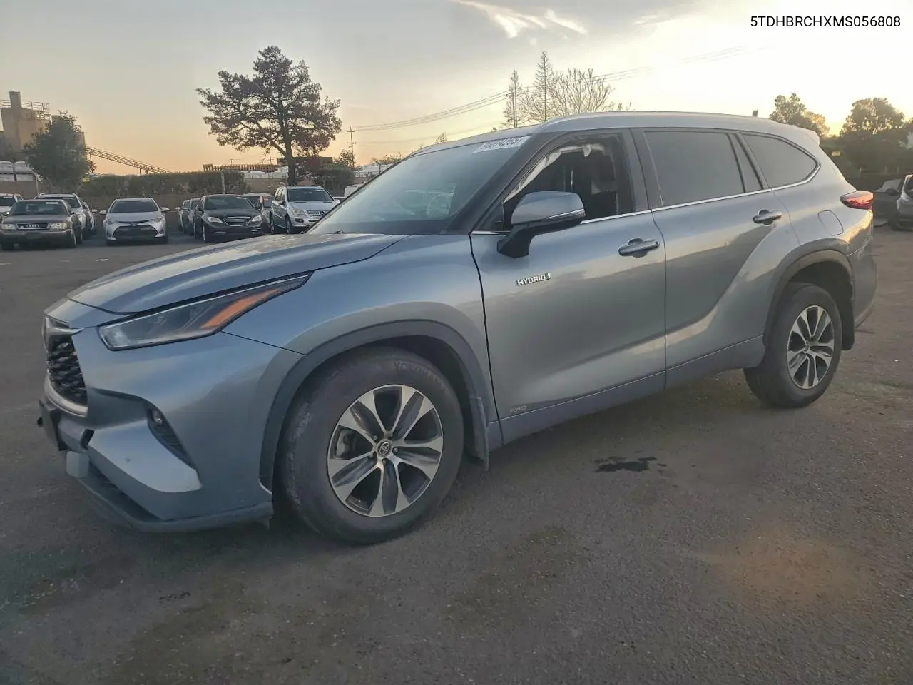 5TDHBRCHXMS056808 2021 Toyota Highlander Hybrid Xle