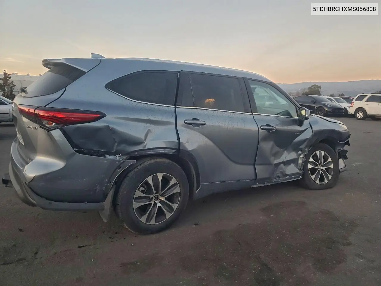 5TDHBRCHXMS056808 2021 Toyota Highlander Hybrid Xle