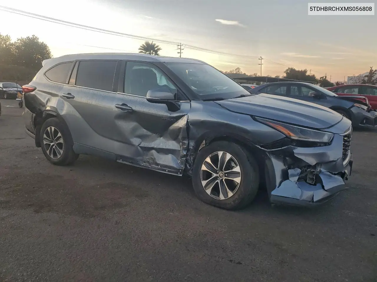 5TDHBRCHXMS056808 2021 Toyota Highlander Hybrid Xle