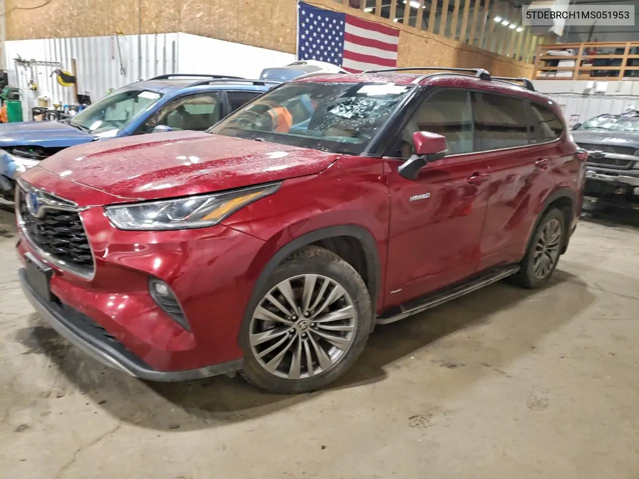5TDEBRCH1MS051953 2021 Toyota Highlander Hybrid Platinum