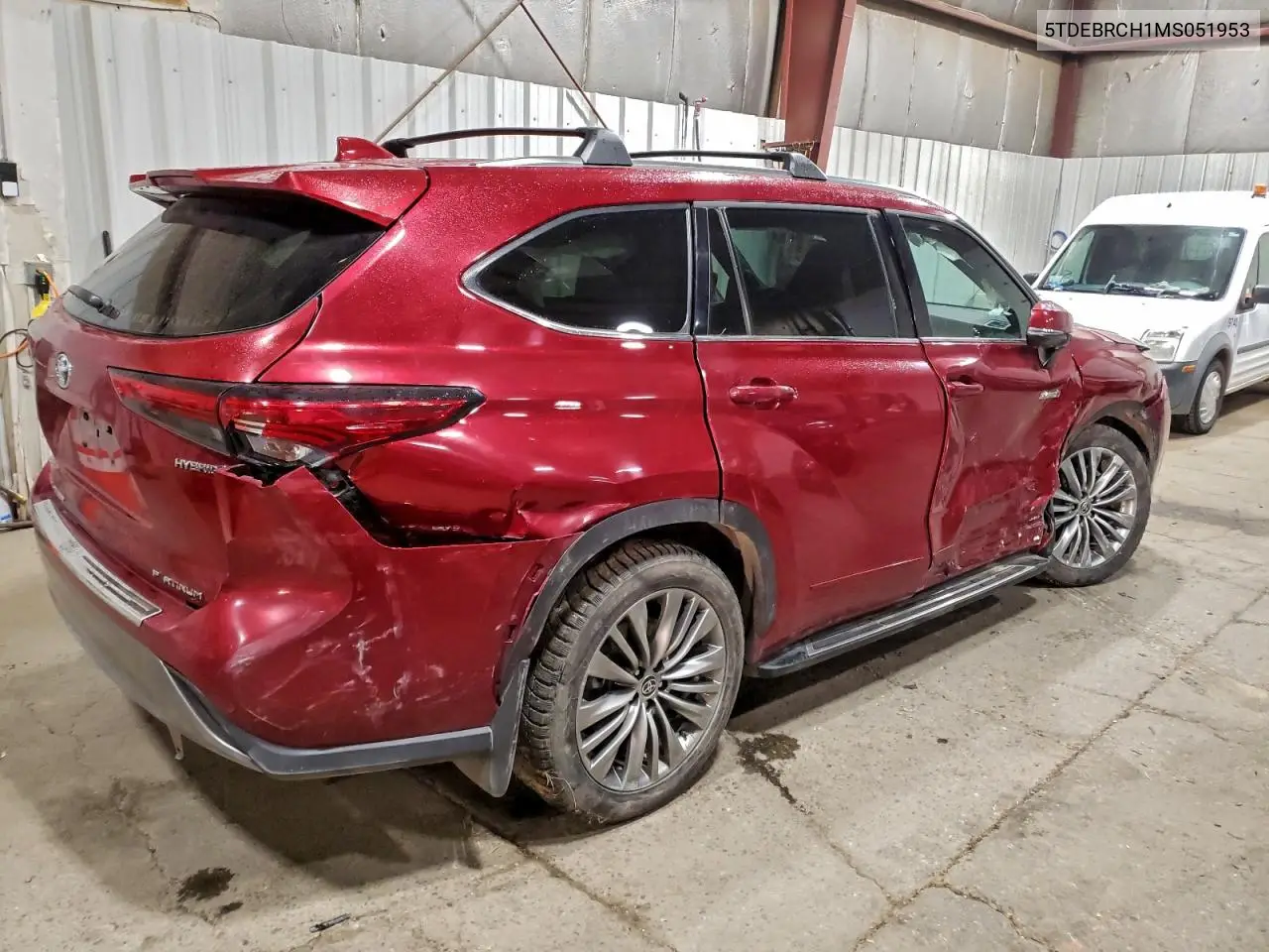 5TDEBRCH1MS051953 2021 Toyota Highlander Hybrid Platinum