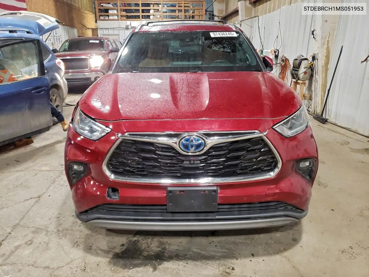 5TDEBRCH1MS051953 2021 Toyota Highlander Hybrid Platinum