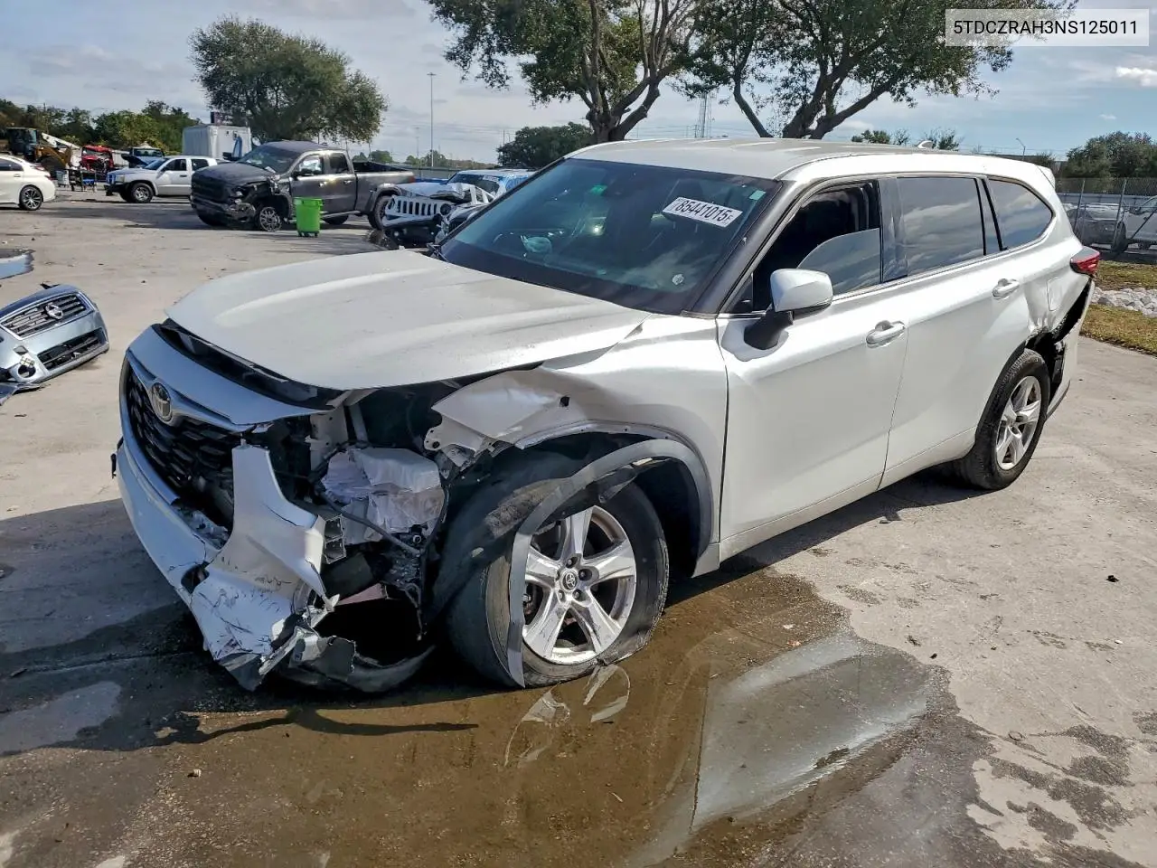 5TDCZRAH3NS125011 2022 Toyota Highlander L