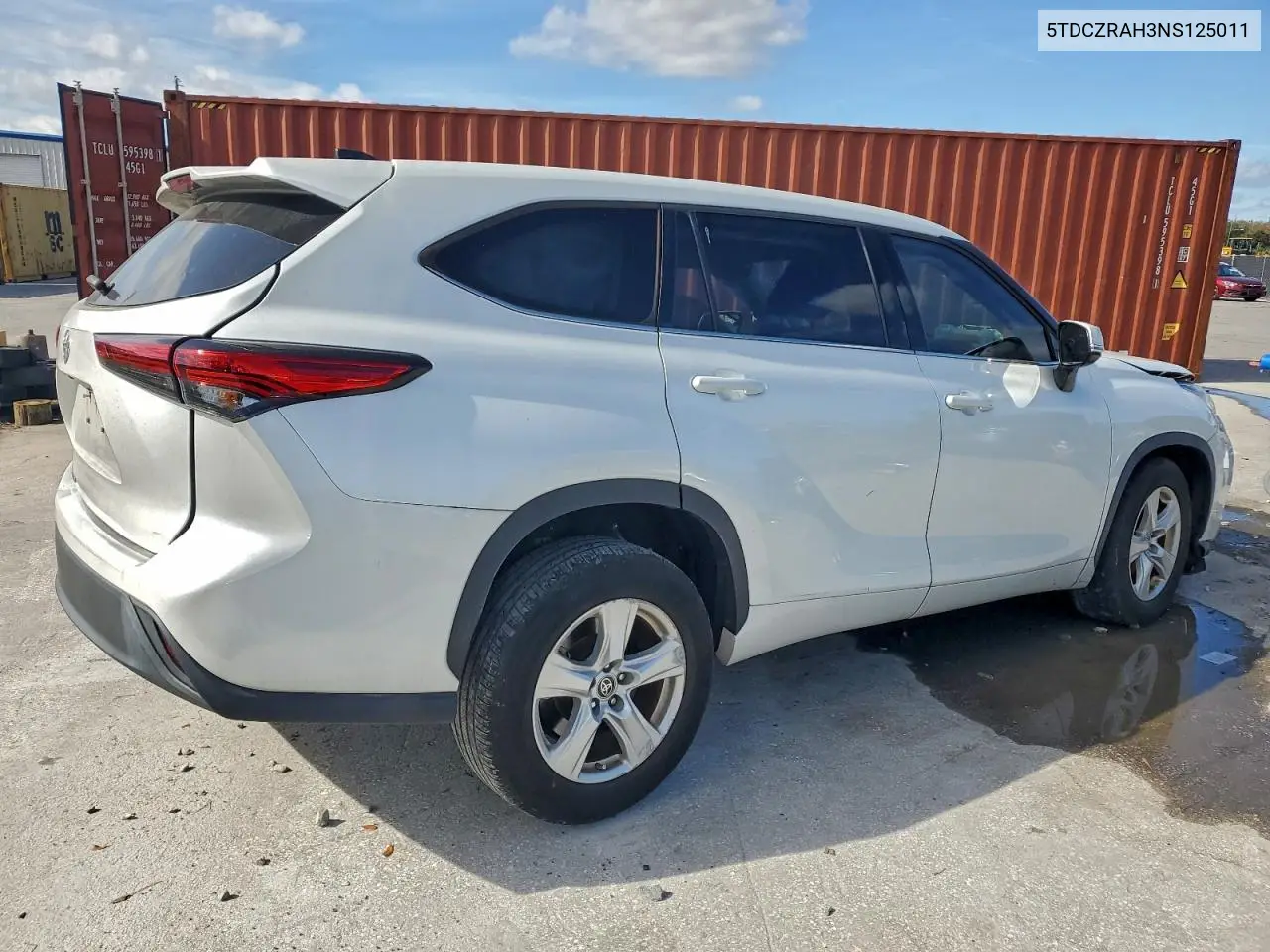 5TDCZRAH3NS125011 2022 Toyota Highlander L