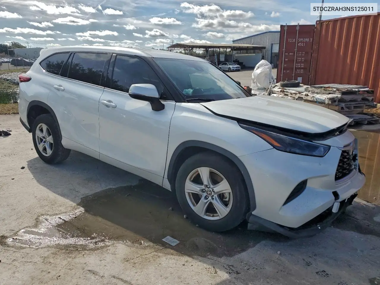 5TDCZRAH3NS125011 2022 Toyota Highlander L