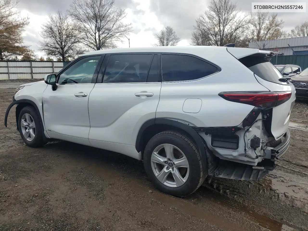5TDBBRCH2NS557246 2022 Toyota Highlander Hybrid Le