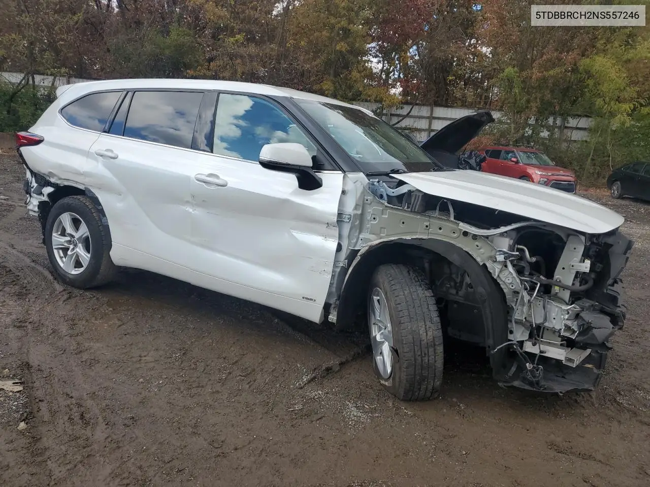5TDBBRCH2NS557246 2022 Toyota Highlander Hybrid Le