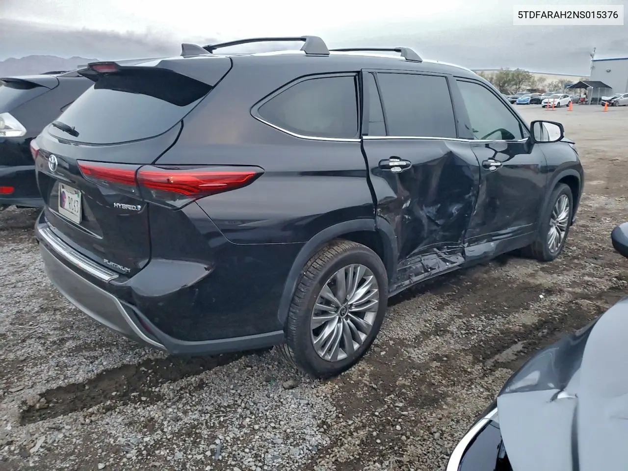 5TDFARAH2NS015376 2022 Toyota Highlander Hybrid Platinum