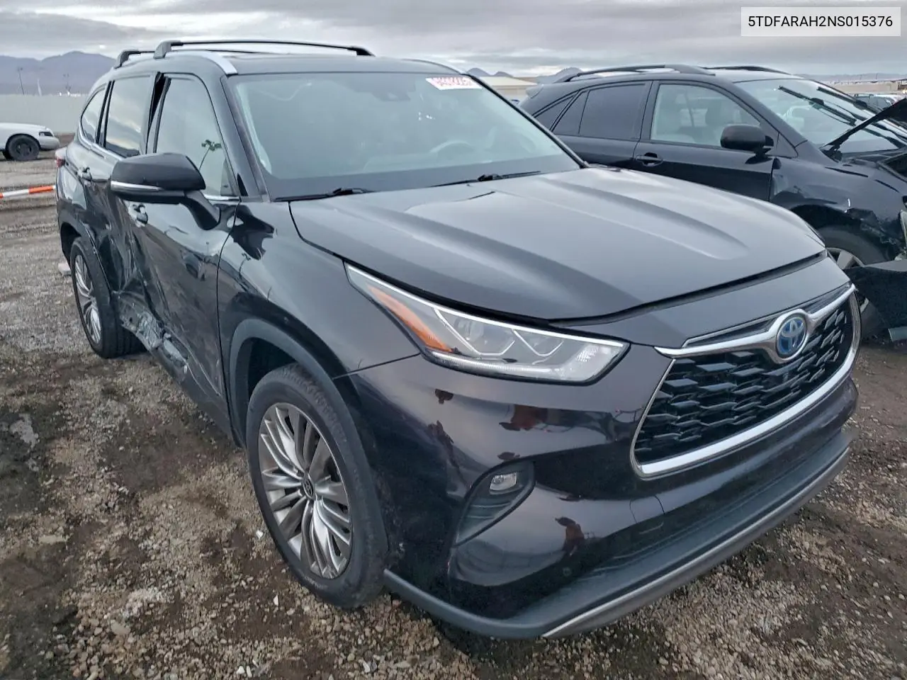 5TDFARAH2NS015376 2022 Toyota Highlander Hybrid Platinum